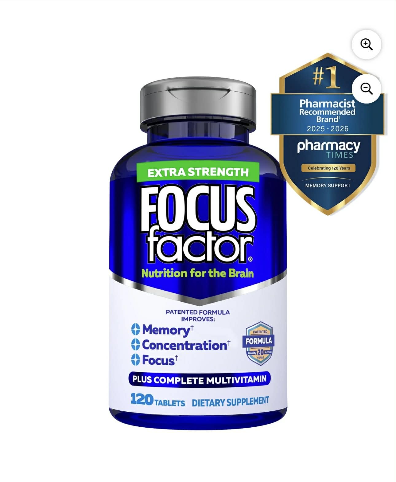 Viên Uống Bổ Não Focus Factor – Hộp 180 Viên