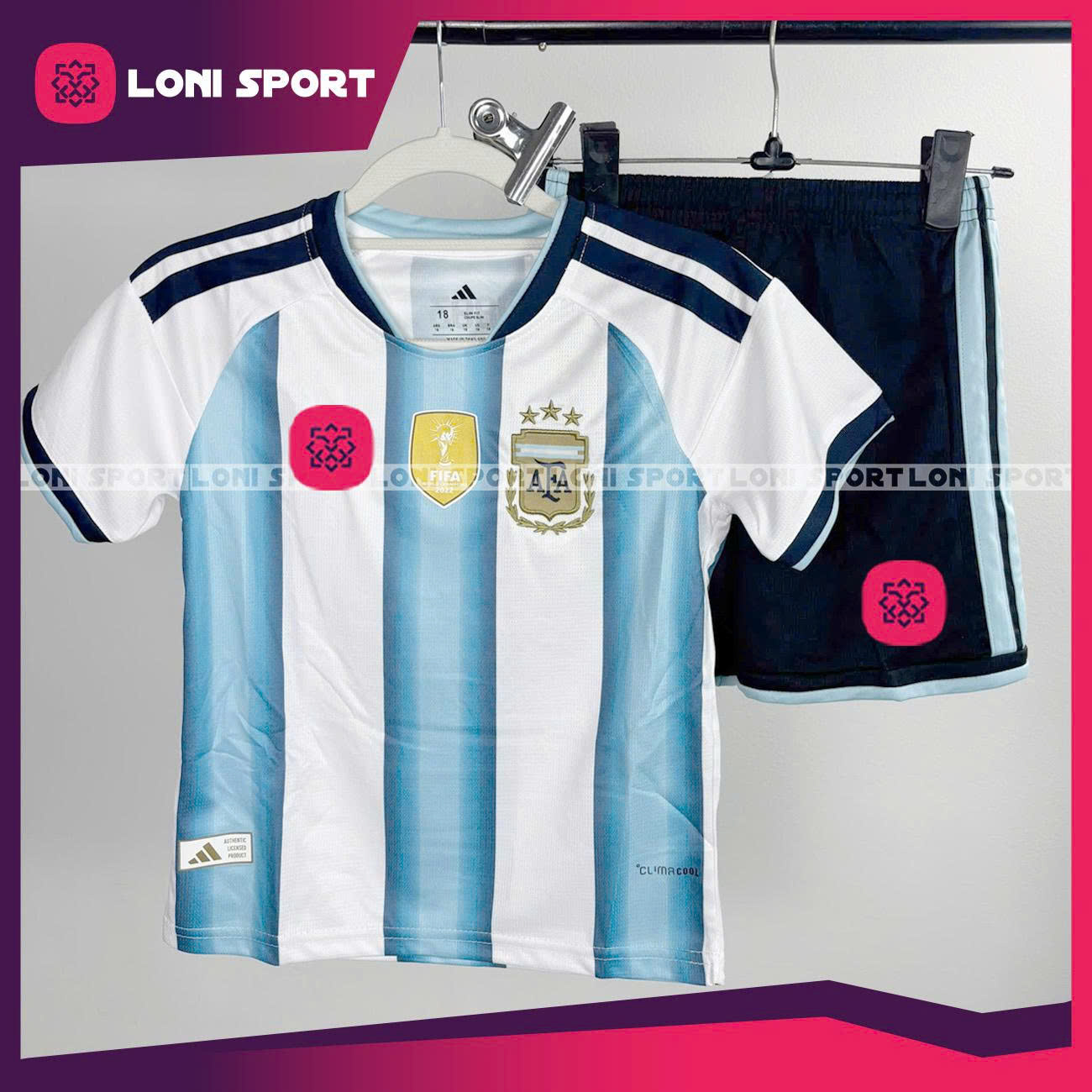 Bộ Kid Argentina sân nhà World Cup 2026