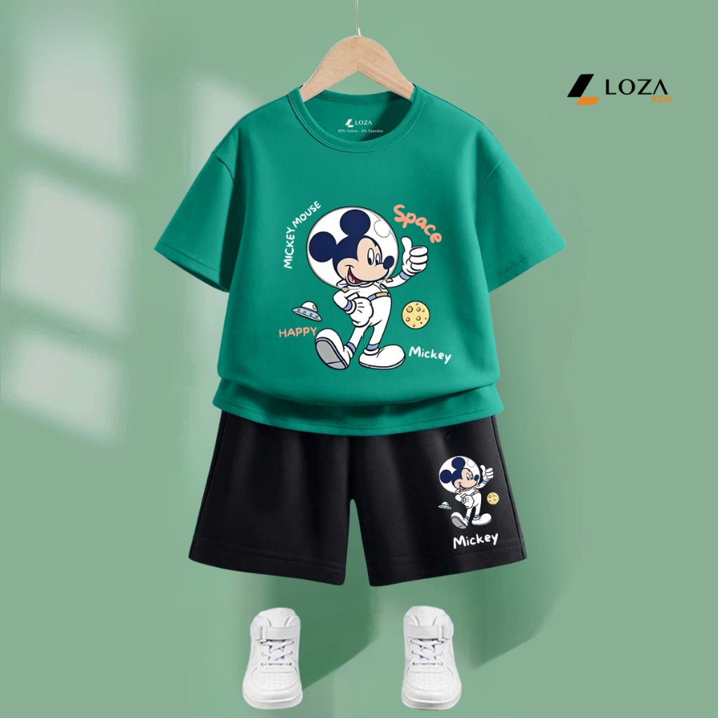 Bộ đồ bé trai in hình Mickey -  Loza Kids SB378_thumbnail_8