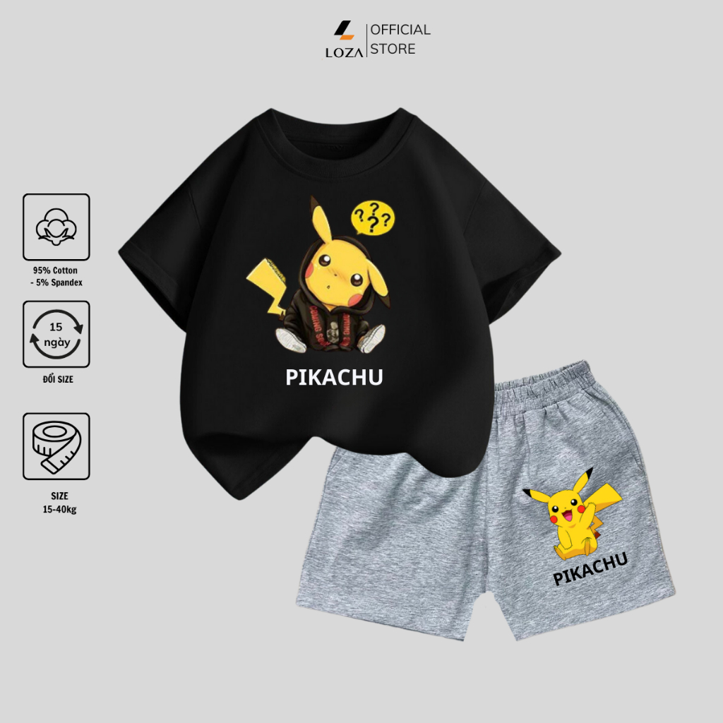 Bộ đồ bé trai in hình 'Pokemon' - Loza Kids SB108_thumbnail_5