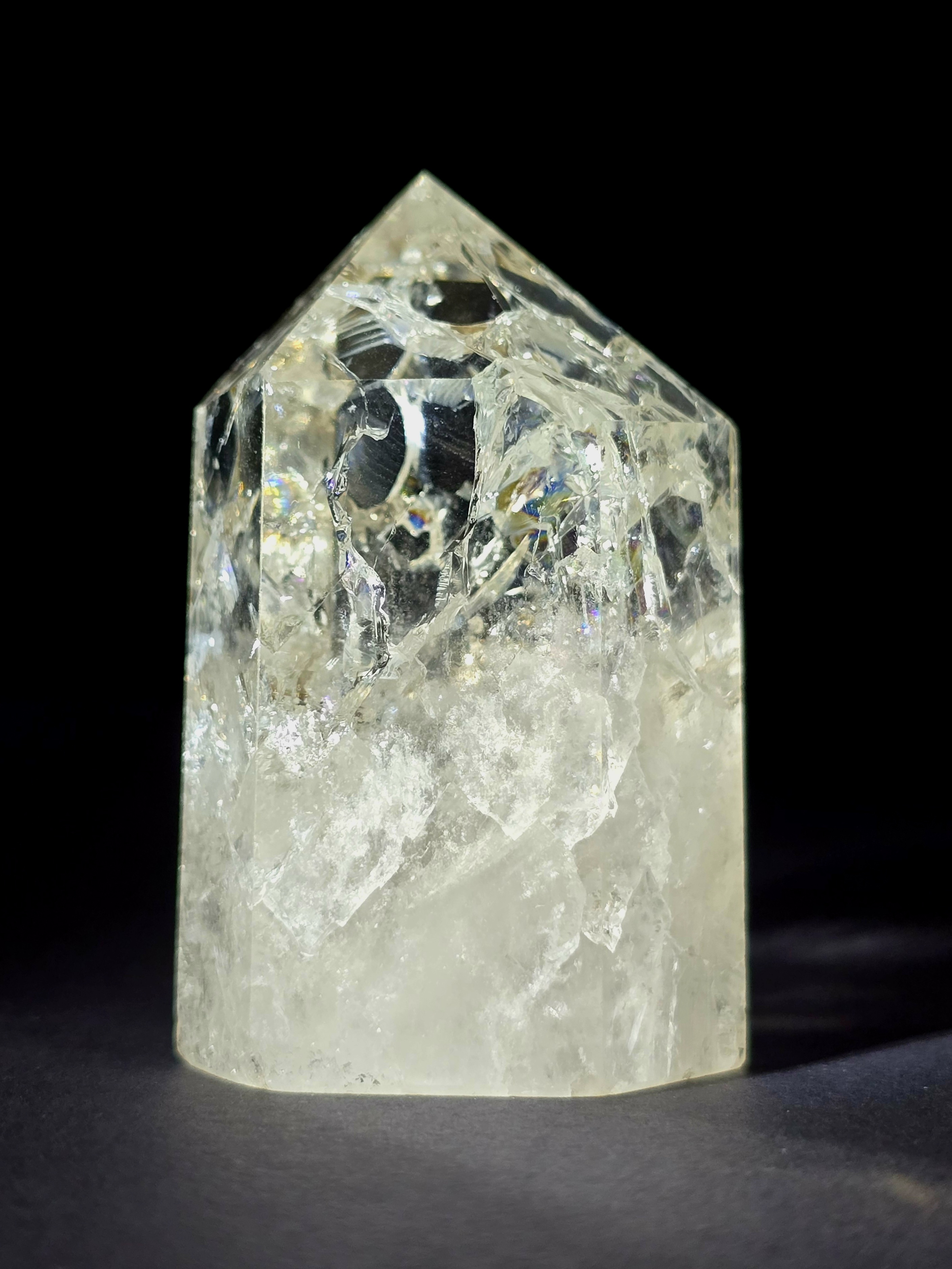 Trụ Thạch Anh Trắng Nổ / Crackle Quartz (CÓ XỬ LÍ NHIỆT) - Brazil_thumbnail_11