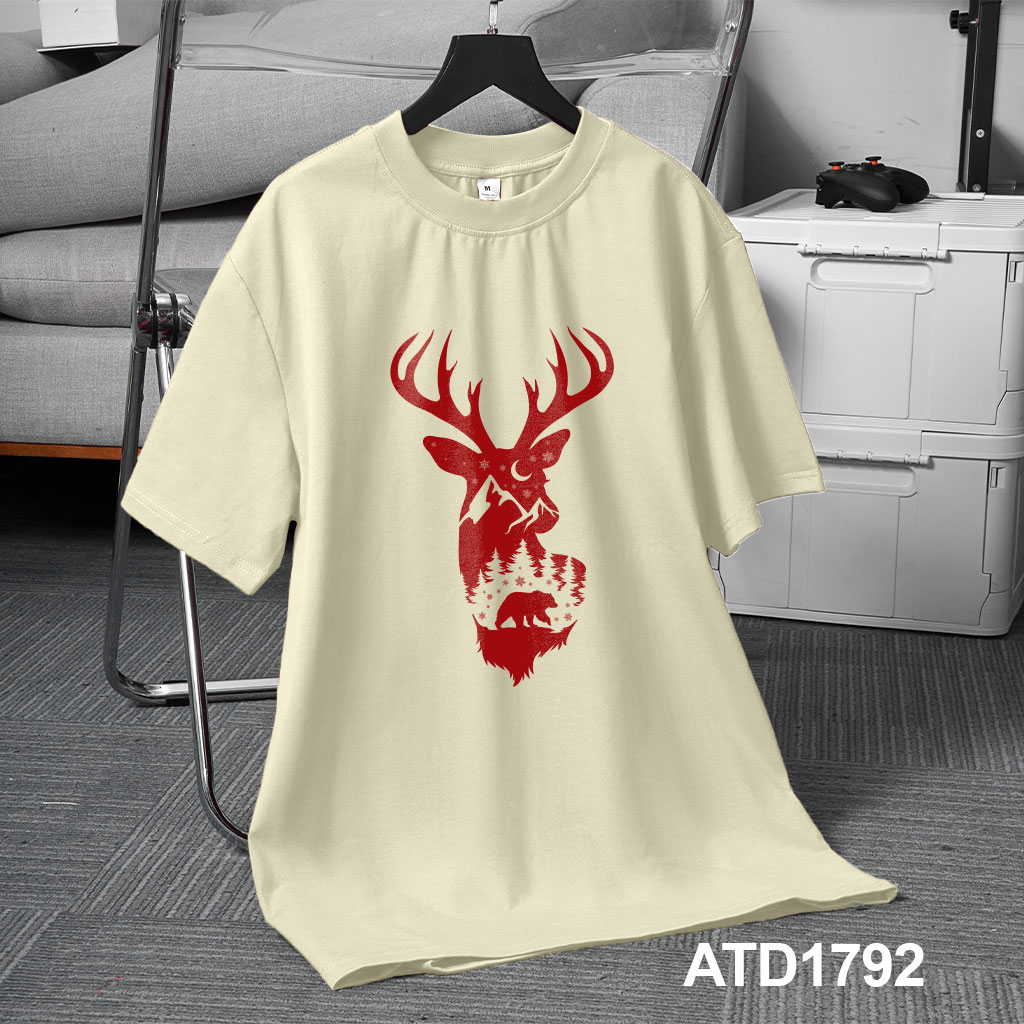 Áo phông nam giáng sinh noel form rộng cổ tròn vải cotton thoáng mát 1792 Miucho Iconic in artwork_thumbnail_3