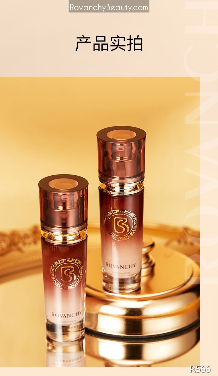 Kem nền R566 ROVANCHY Small Brown Bottle - Lớp nền mỏng nhẹ, che phủ tự nhiên, dưỡng ẩm tối ưu, 30g_thumbnail_8