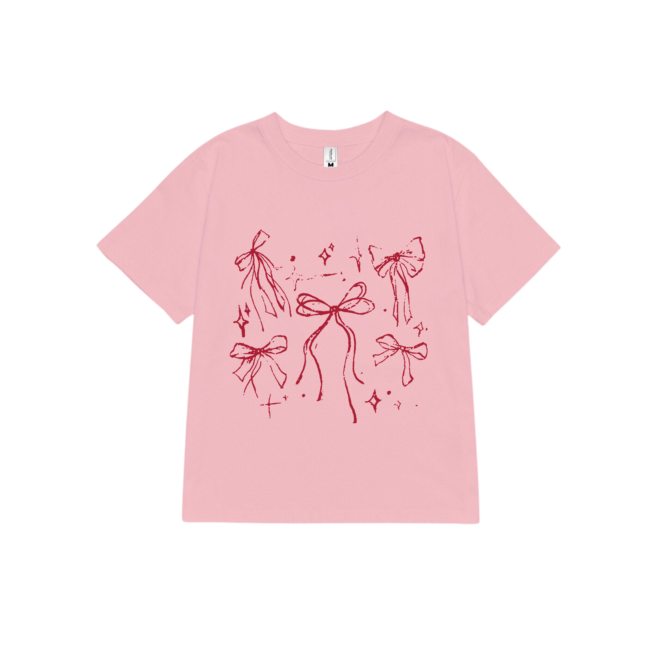 Áo thun baby tee nơ conquette xinh form ôm ABD1311 Miucho tay ngắn cổ tròn hotrend in mix_thumbnail_18