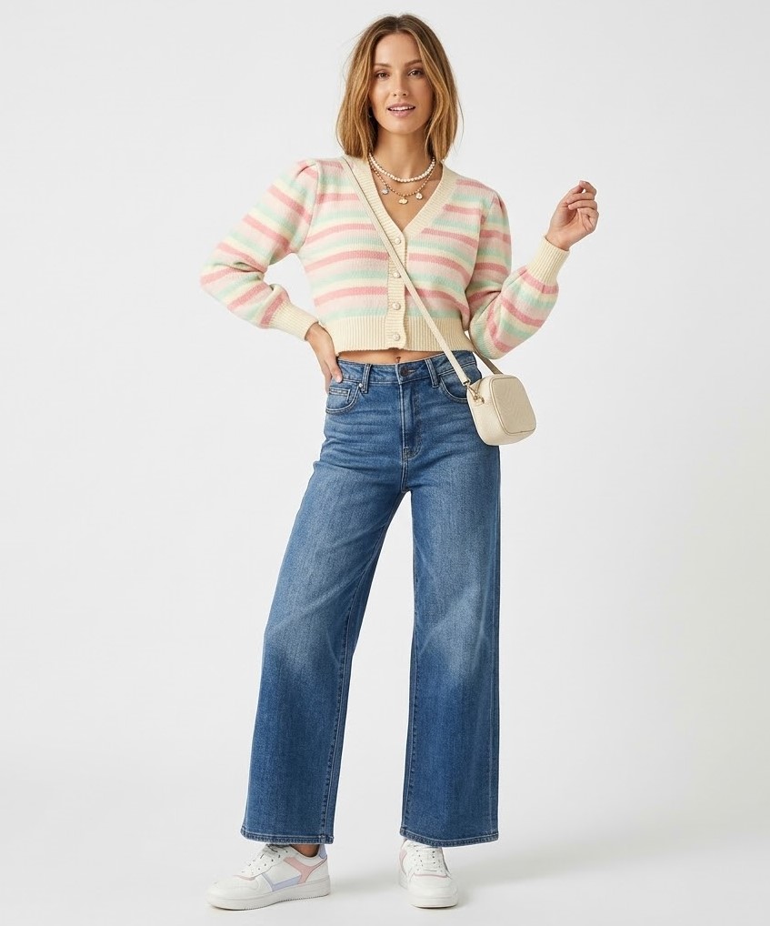 QJ760 Quần jean ống suông