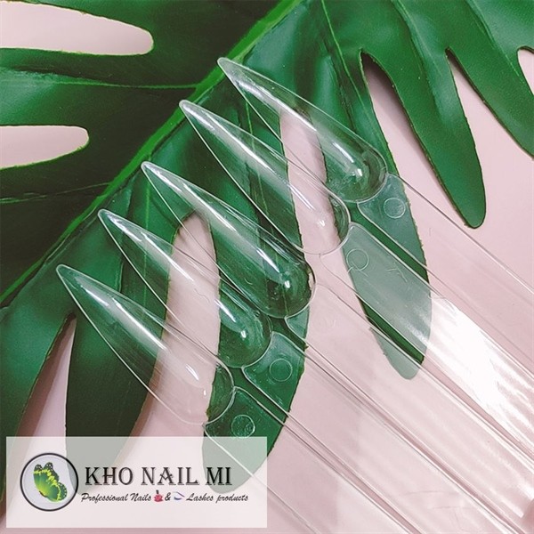 Móng mẫu - dạng que - Nhọn - màu Trong