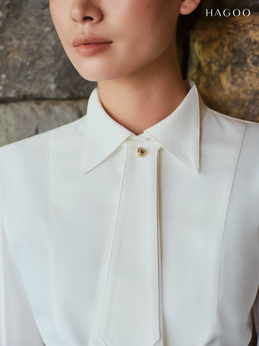 Áo sơ mi dài tay cà vạt rời