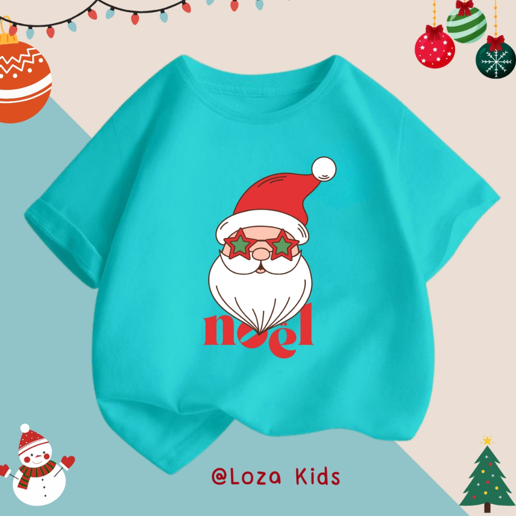 Áo thun bé trai bé gái Noel 2025 - Áo Noel , Áo phông cho bé size từ 15-40kg Loza Kids AT025_thumbnail_8