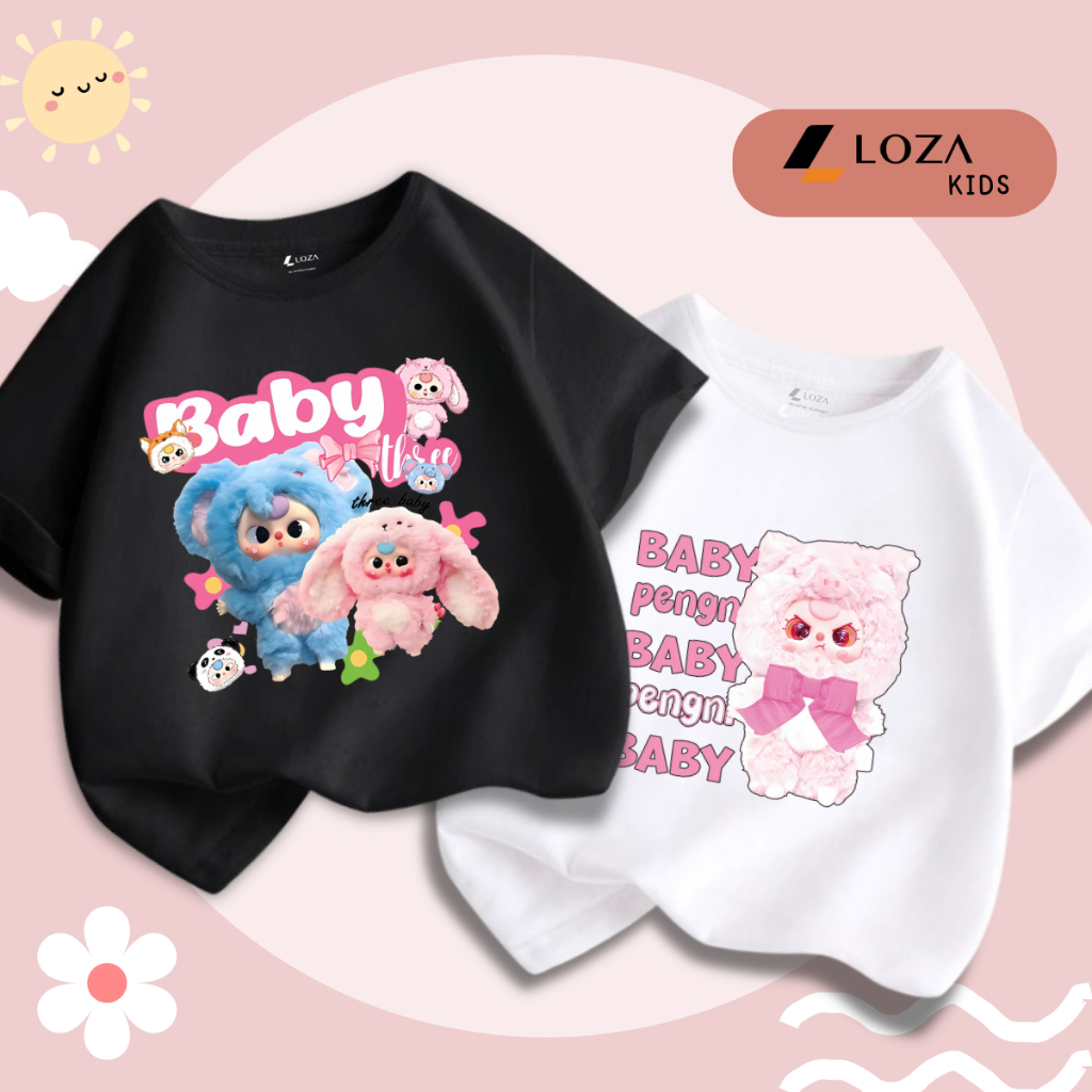 Áo phông Baby Three cho bé gái - Áo phông trẻ em Loza Kids - CA003_thumbnail_5