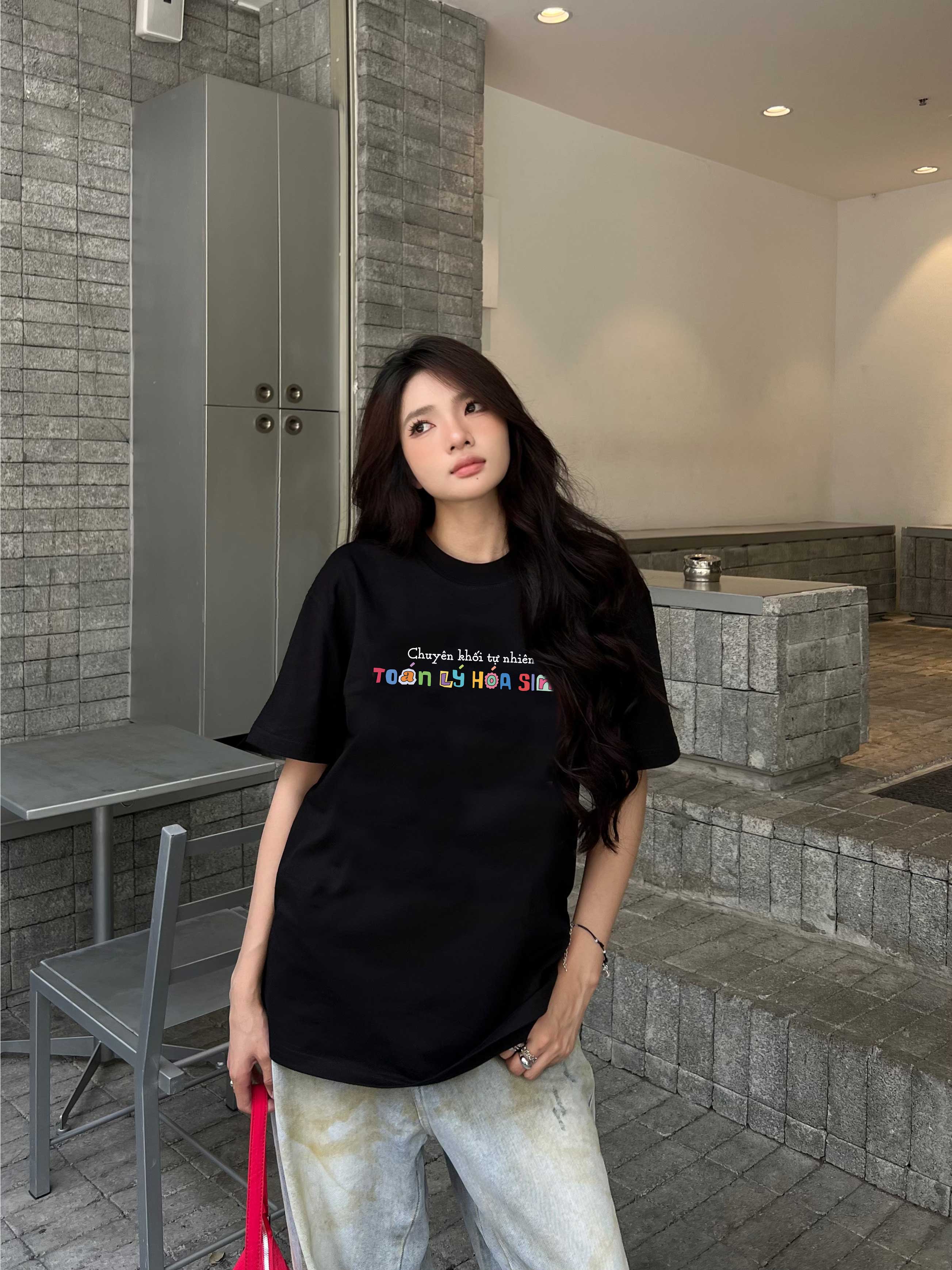 Áo thun form rộng in chữ dễ thương ATD2398 Miucho chất vải cotton cao cấp thoáng mát in Typography_thumbnail_3