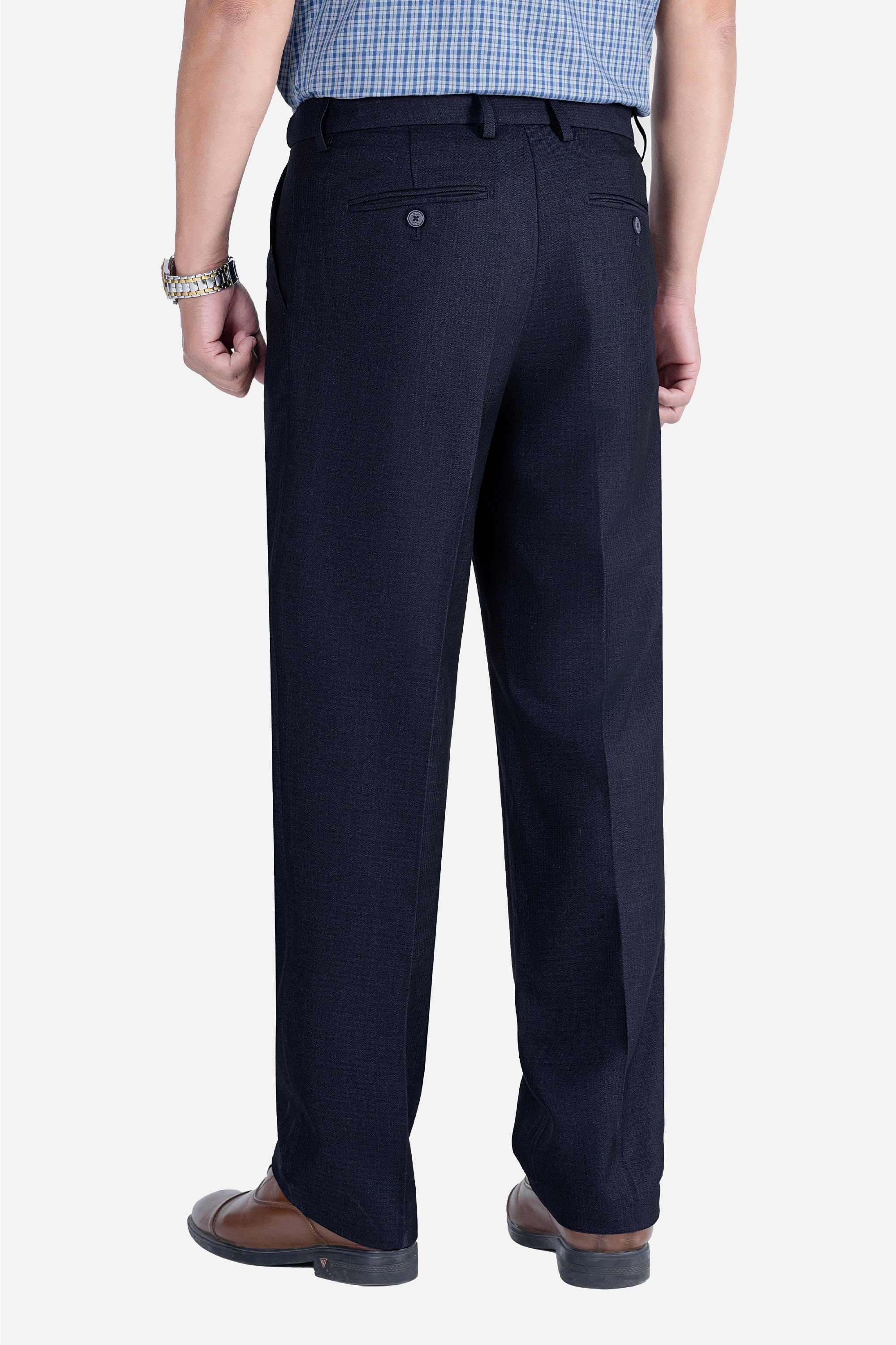 Quần Âu 1 Li Cạp Chun Ẩn Nam Trung Niên ANCHI Chất Liệu Cotton Viscose Cao Cấp Màu Đen_thumbnail_26