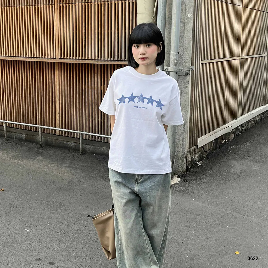 Áo thun boxy unisex thiết kế cổ điển Miucho 3622_thumbnail_3