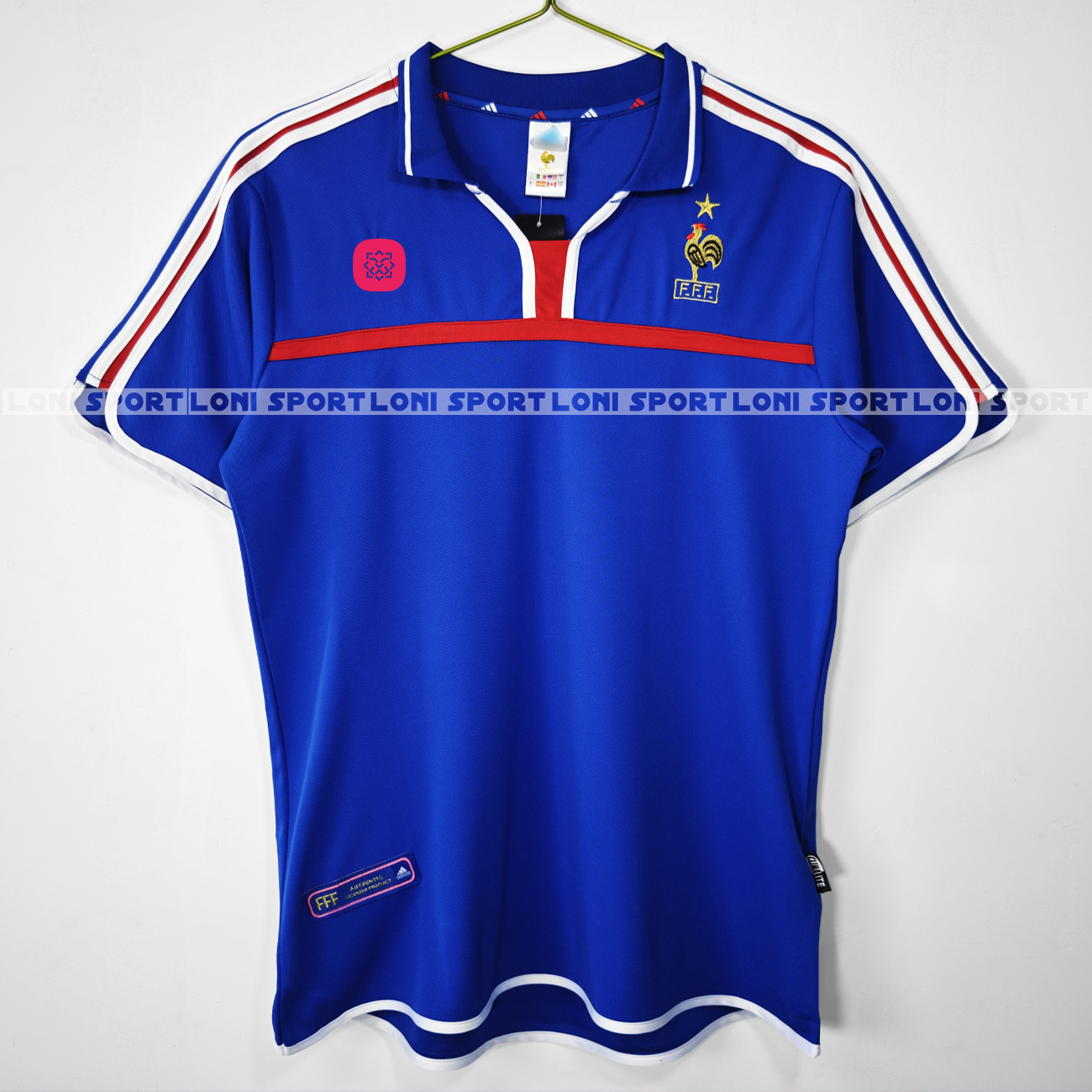 Áo Retro Pháp sân nhà xanh 2000_thumbnail_1