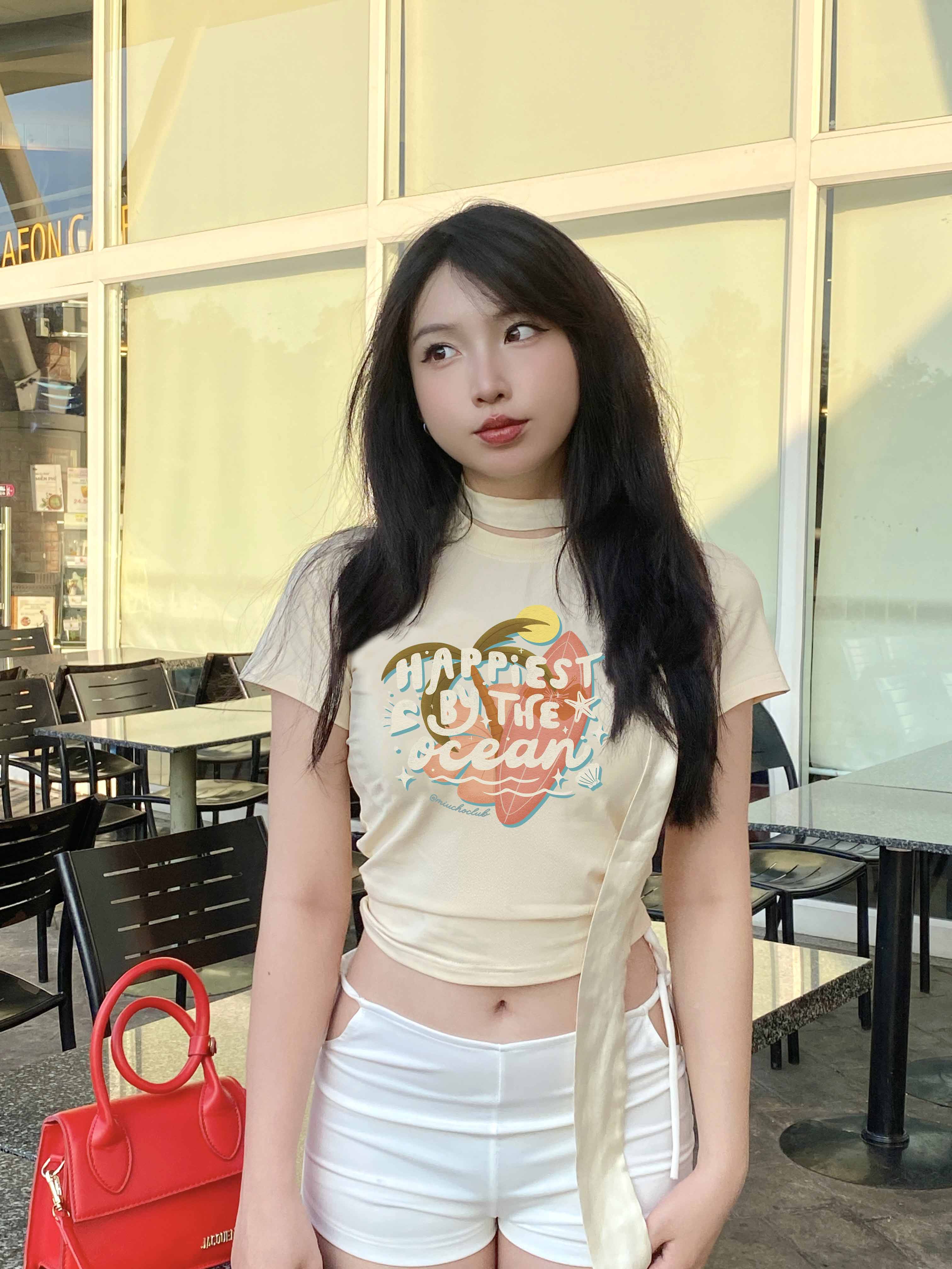 Áo baby tee ôm body hè biển 2161 Miucho cổ tròn vải cotton 4c thoáng mát in mix_thumbnail_3