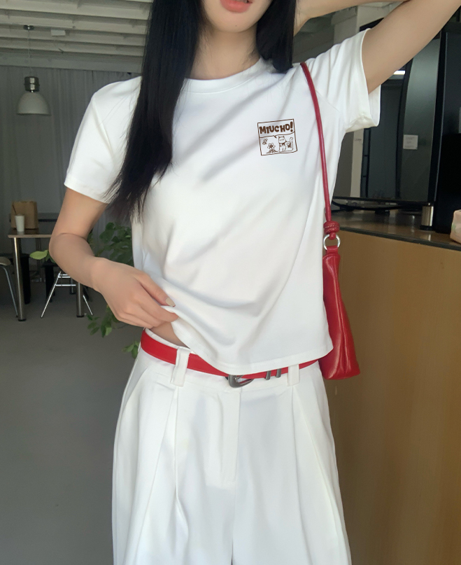 Áo baby tee form ôm dễ thương ABD1556 Miucho vải cotton co giãn cổ tròn in mix_thumbnail_6