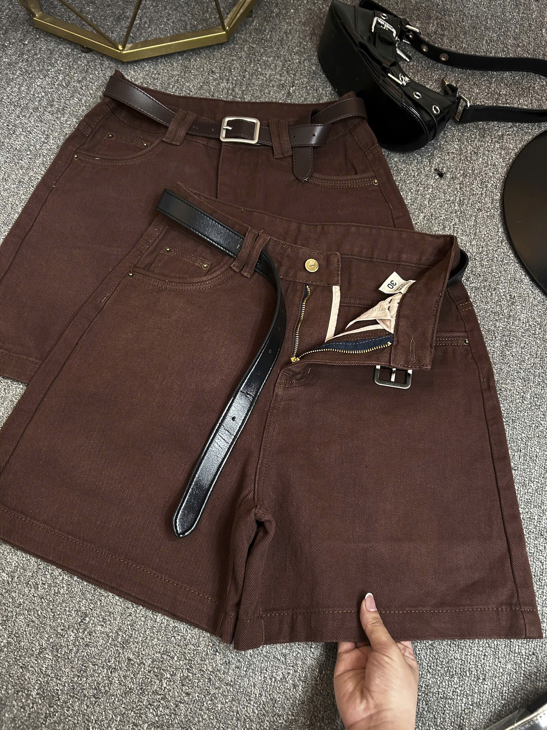 Quần short jean lửng viền túi kiểu bigsize QSJ4010 dành cho nàng từ 55-90kg_thumbnail_7