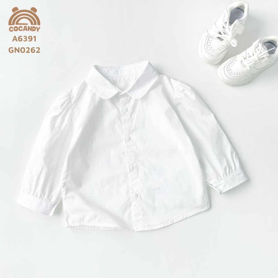 Áo dài sơ mi TRẮNG vai bồng_thumbnail_1