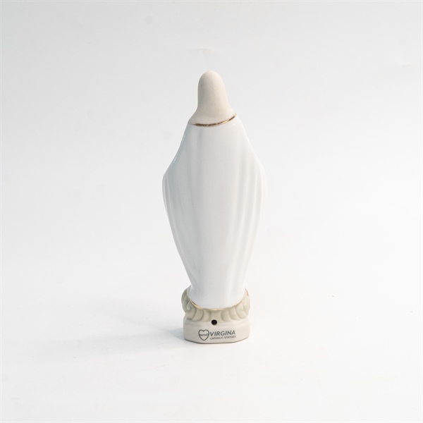 Tượng sứ Đức Mẹ Ban Ơn 11cm Trắng ✔_thumbnail_2