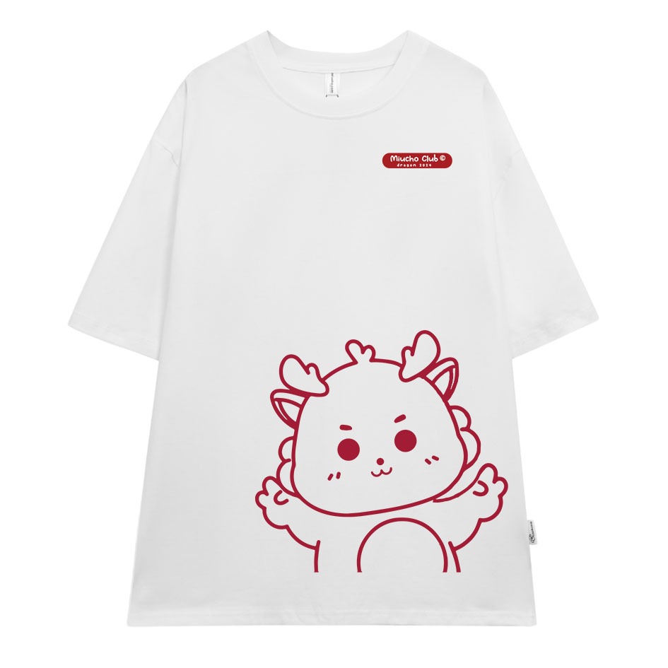 Áo thun in hình rồng local brand form rộng ATD743 Miucho cotton cổ tròn in graphic_thumbnail_19