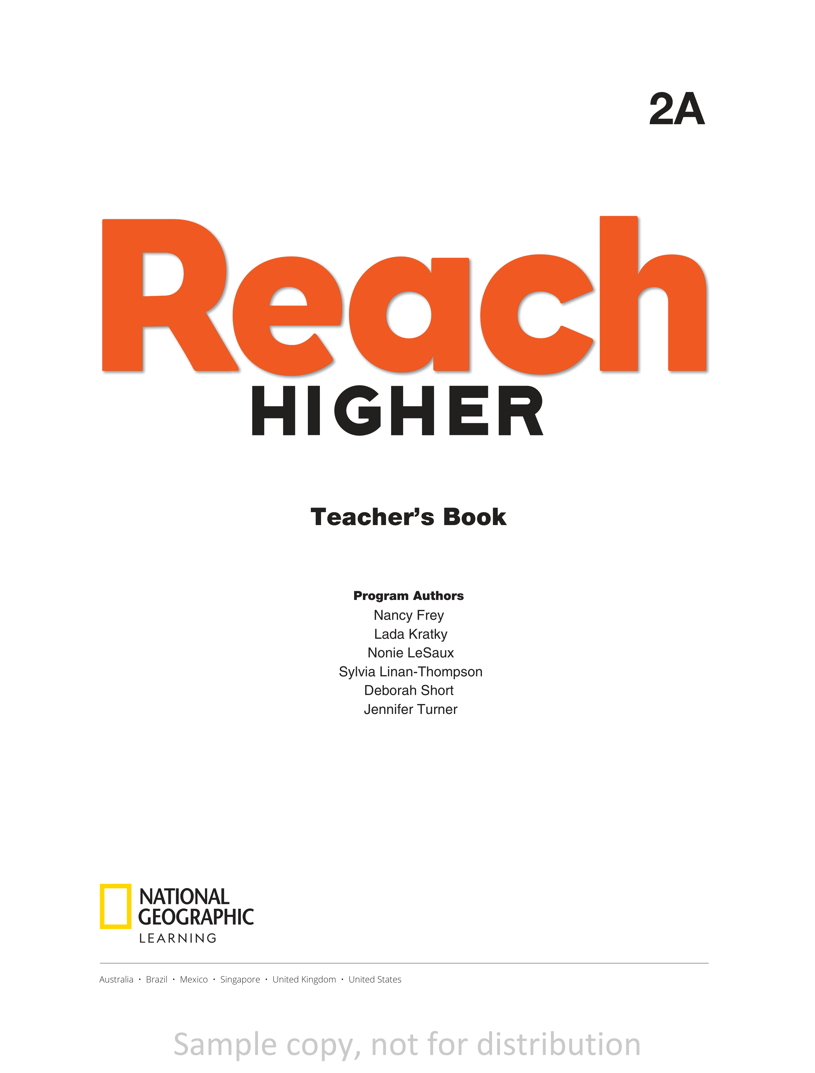 National Geographic Reach Higher 2A Teacher's Book (2020 – American English) – Sách giấy gáy đóng KEO nét đẹp
