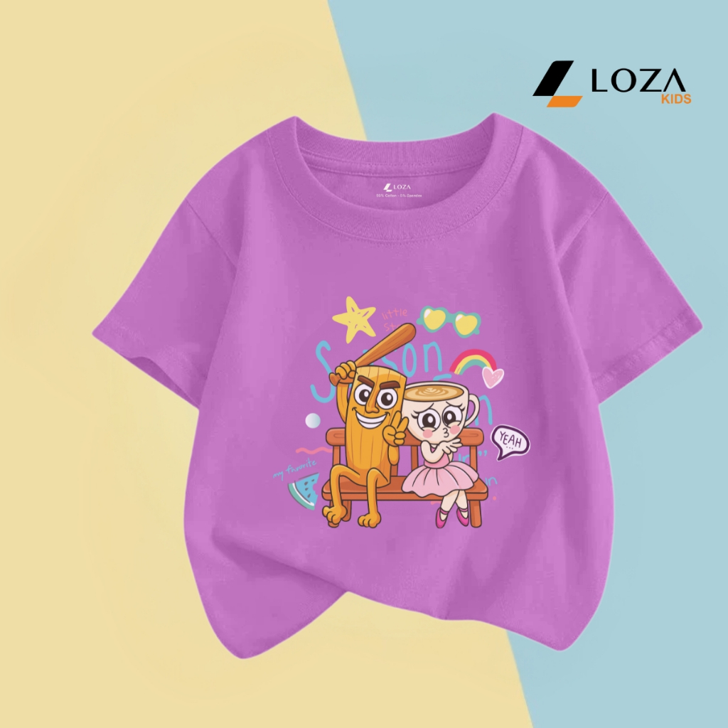 Áo thun cộc tay bé gái hình Tung Tung Tung Sahur, Ballerina Cappuccina - Loza Kids CA010_thumbnail_12