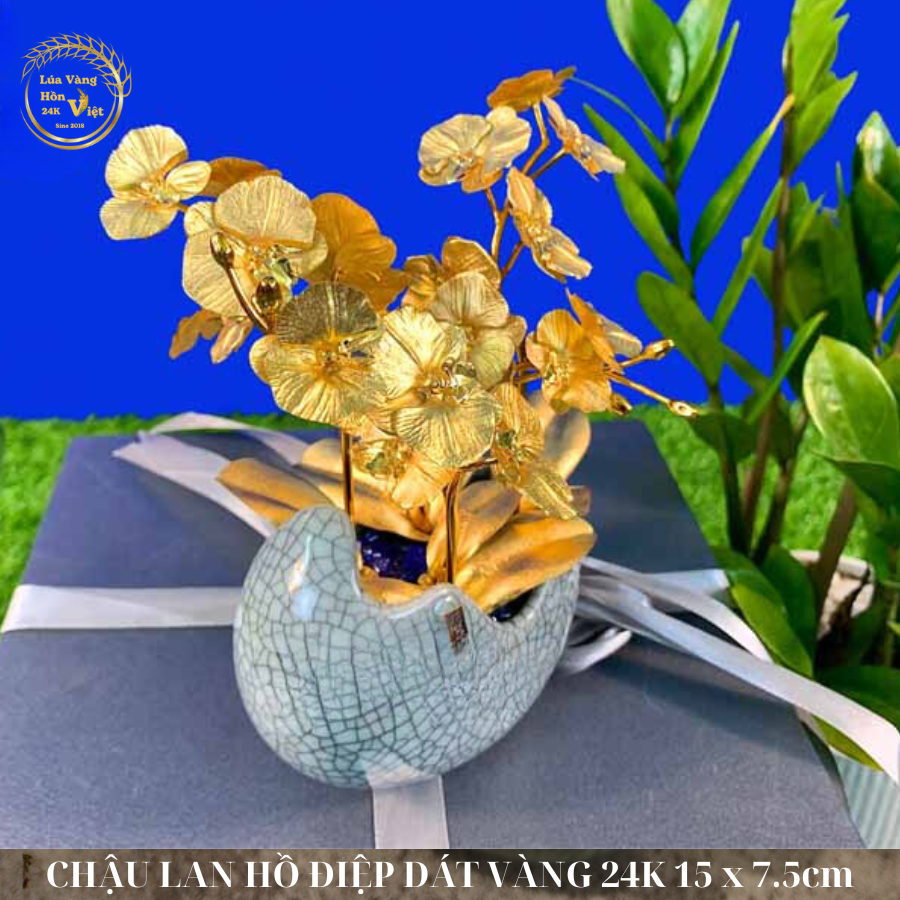 CHẬU LAN HỒ ĐIỆP DÁT VÀNG 24K 15x8cm_thumbnail_4