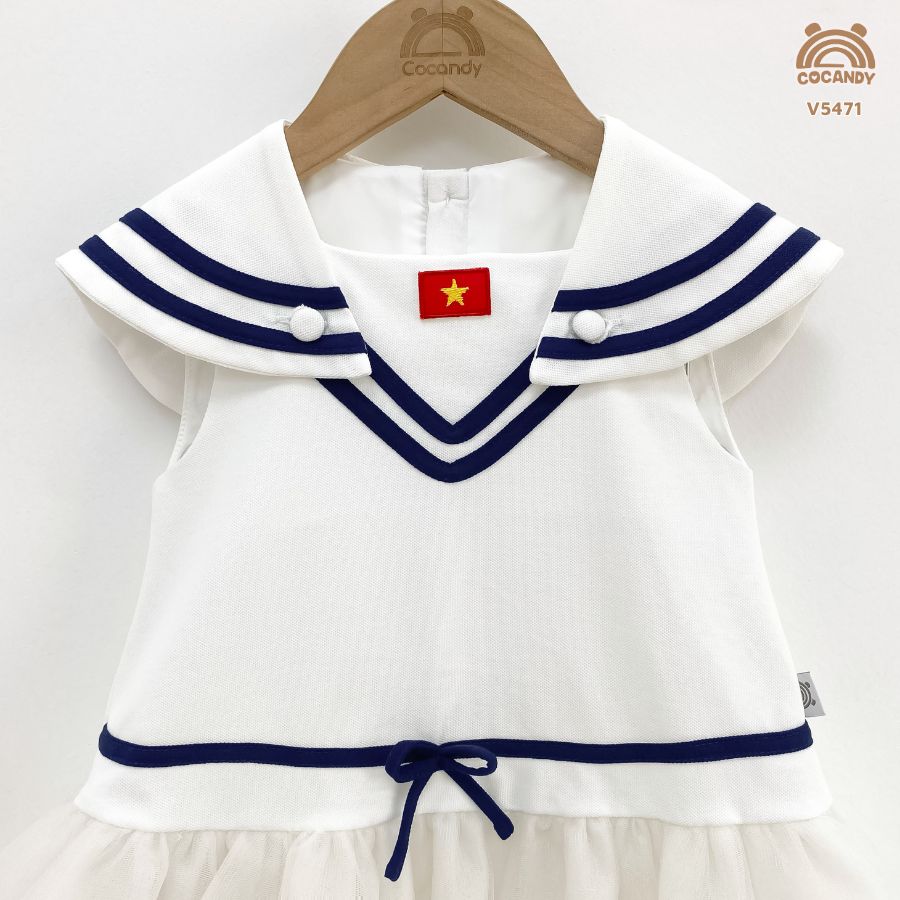 Váy cộc TRẮNG thủy thủ phối voan lưới_thumbnail_2