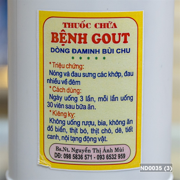 Thuốc chữa Gout - Dòng Đa Minh Bùi Chu_thumbnail_2