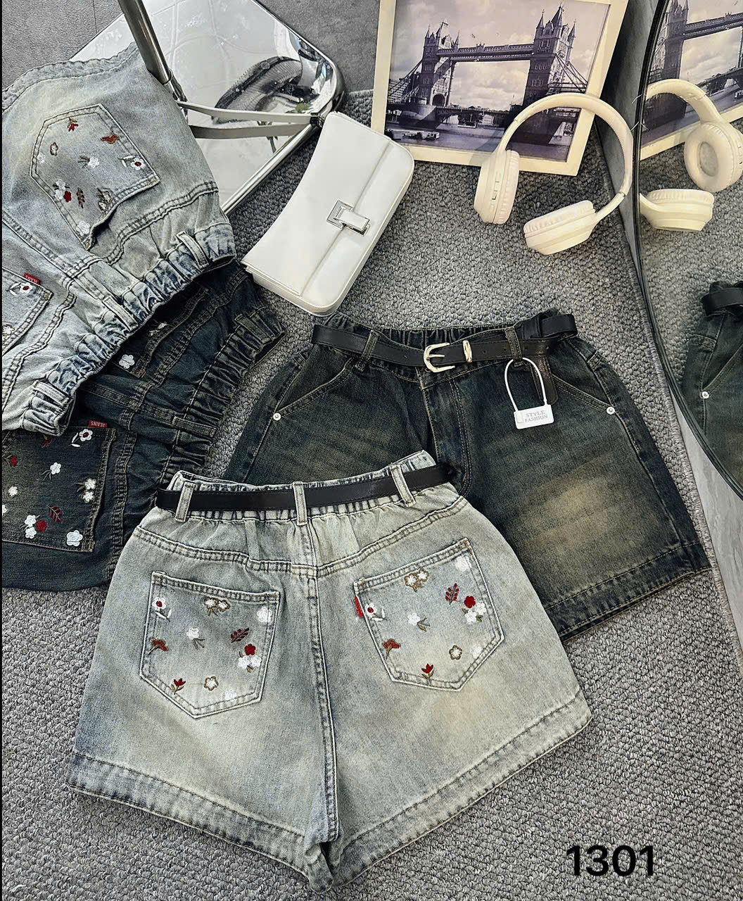 Quần short lưng thun thêu hoa bigsize QSJ1301 dành cho nàng mũm mĩm từ 55-90kg_thumbnail_16