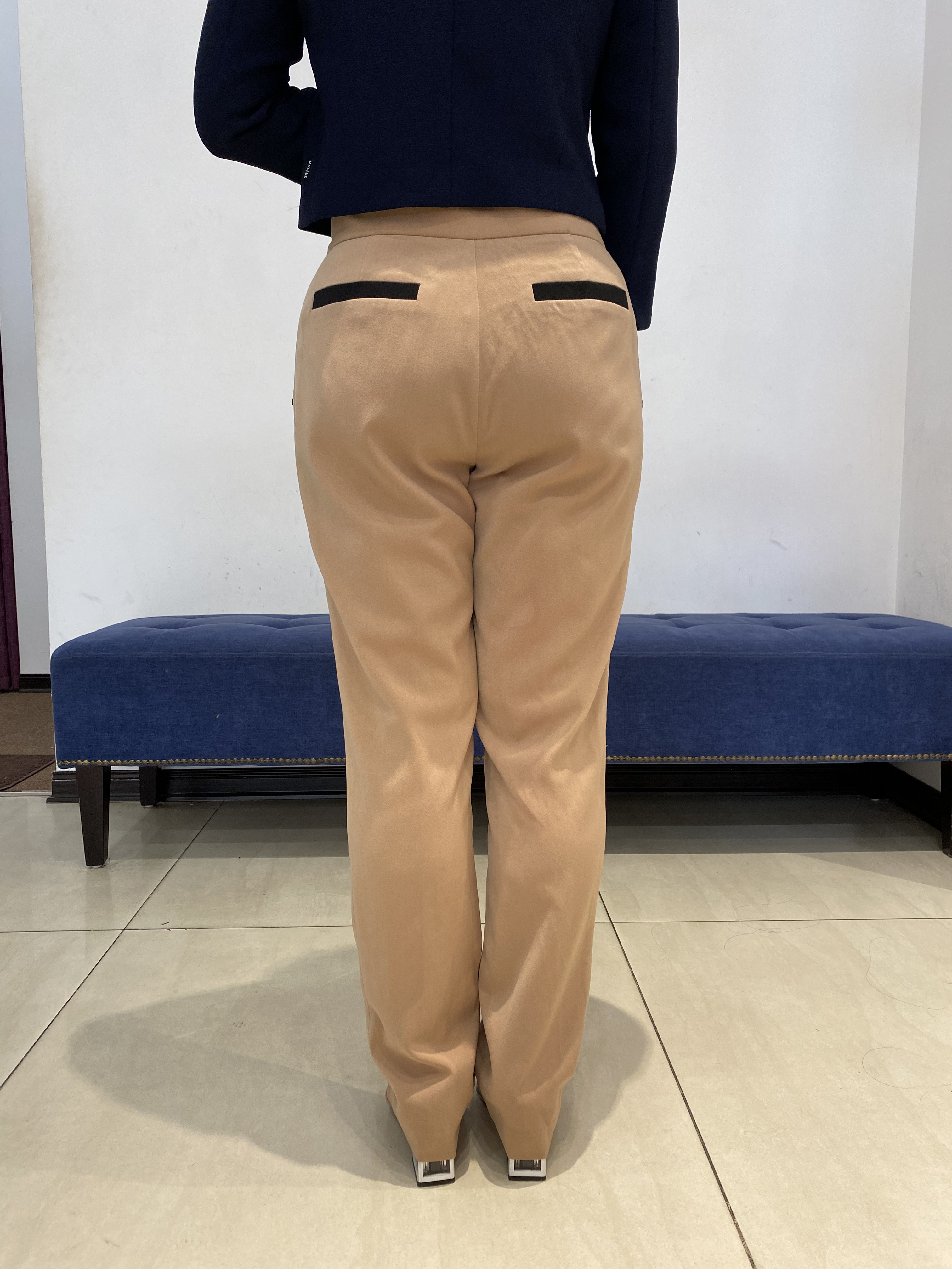 Quần Suông cạp tiêu chuẩn vải Tuytxi dày màu xanh ghi_thumbnail_3