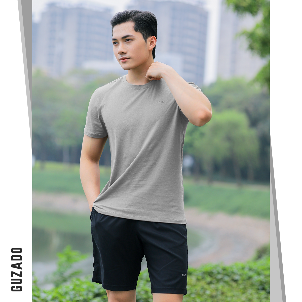 Áo thun nam Ngắn Tay Guzado,Chất Liệu Cotton Chuẩn GTS03_thumbnail_14