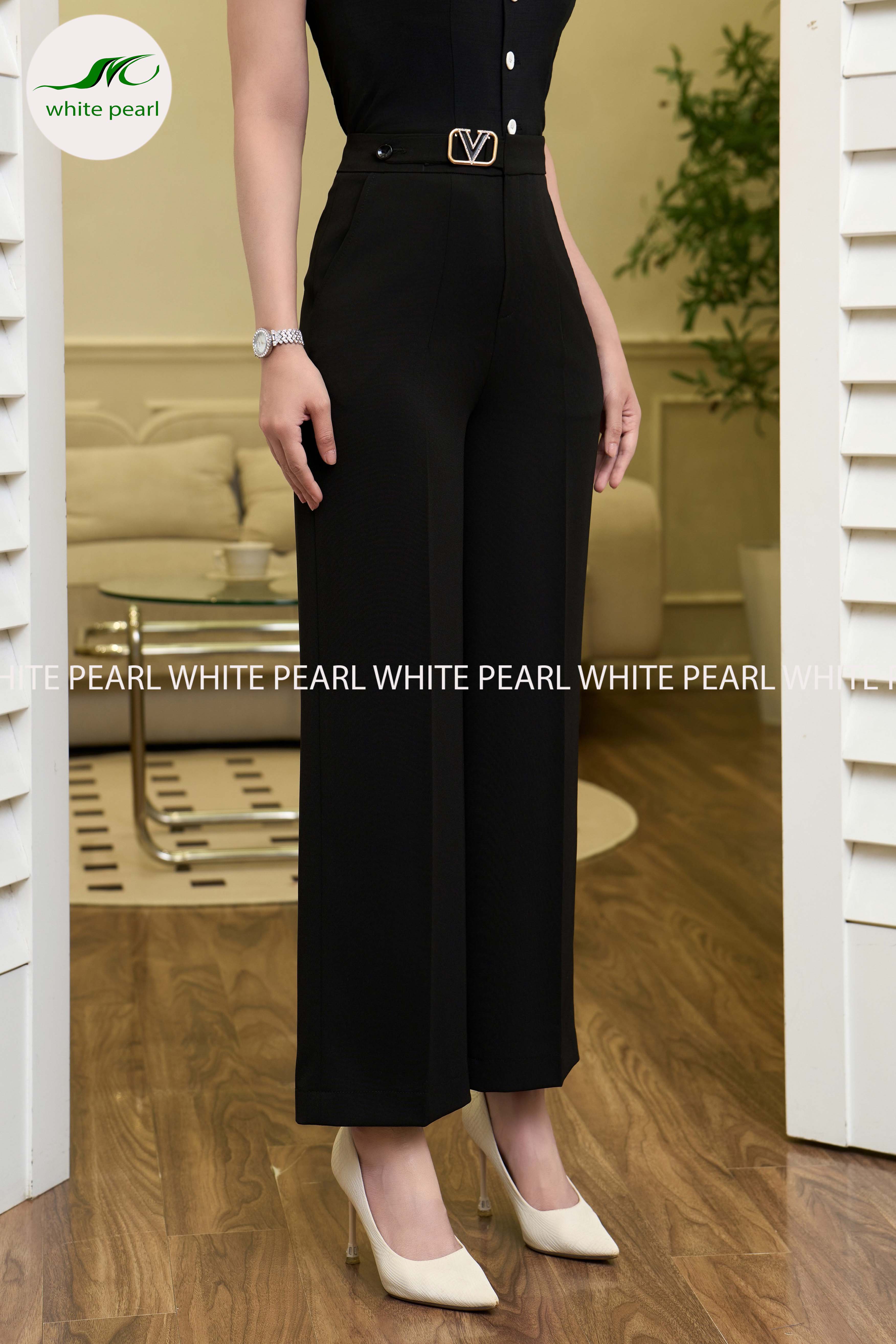  Quần 1 ly đai tròn thời trang công sơ White Pearl_thumbnail_0