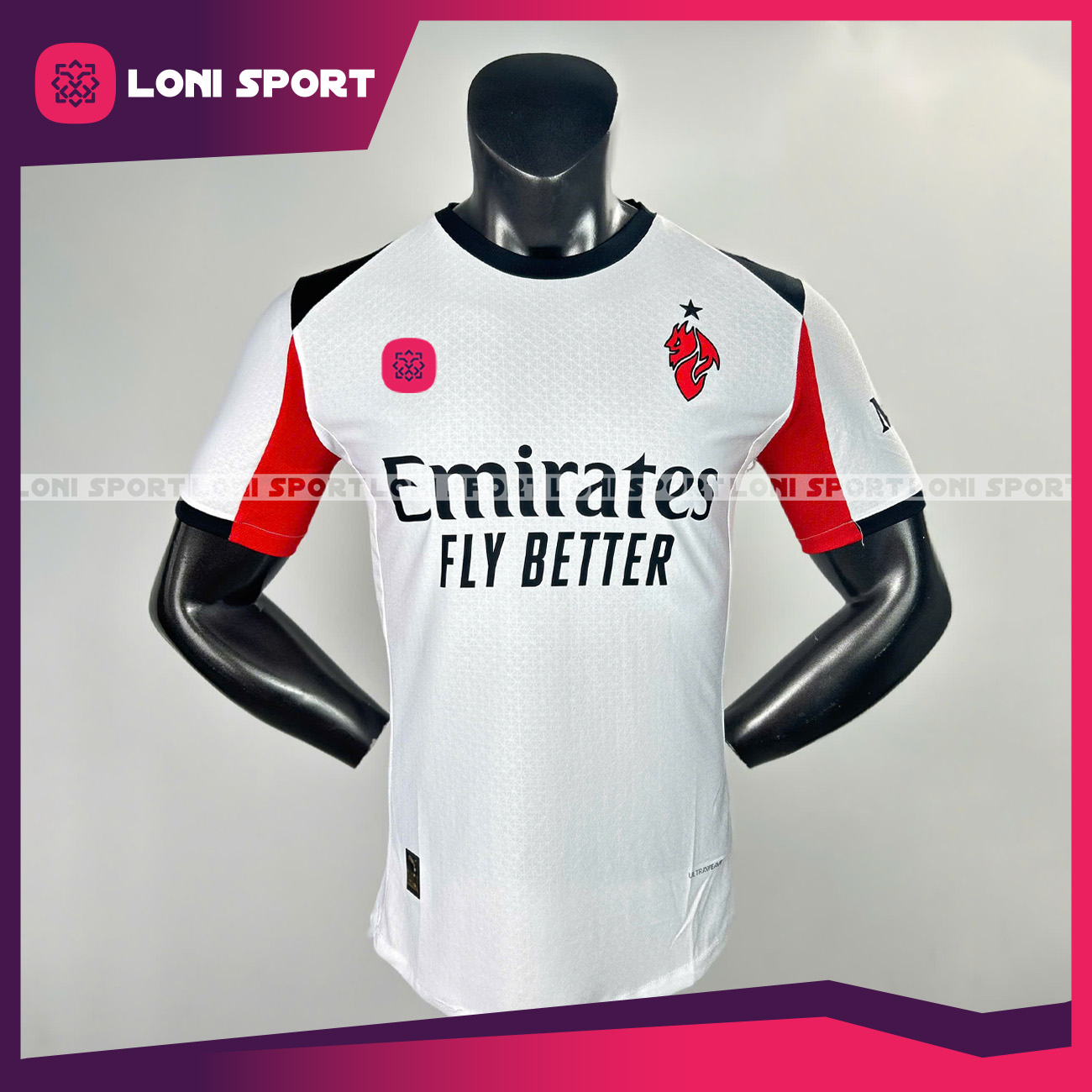 Áo AC Milan sân khách trắng mùa giải 25/26 - SF