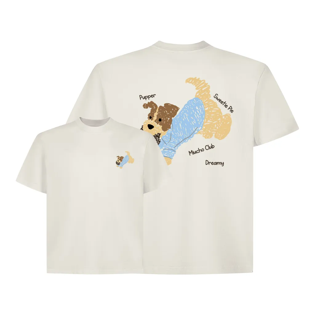 Áo thun boxy hình cún dễ thương 2596 Miucho vải cotton thoáng mát phong cách Hàn Quốc in mix_thumbnail_8