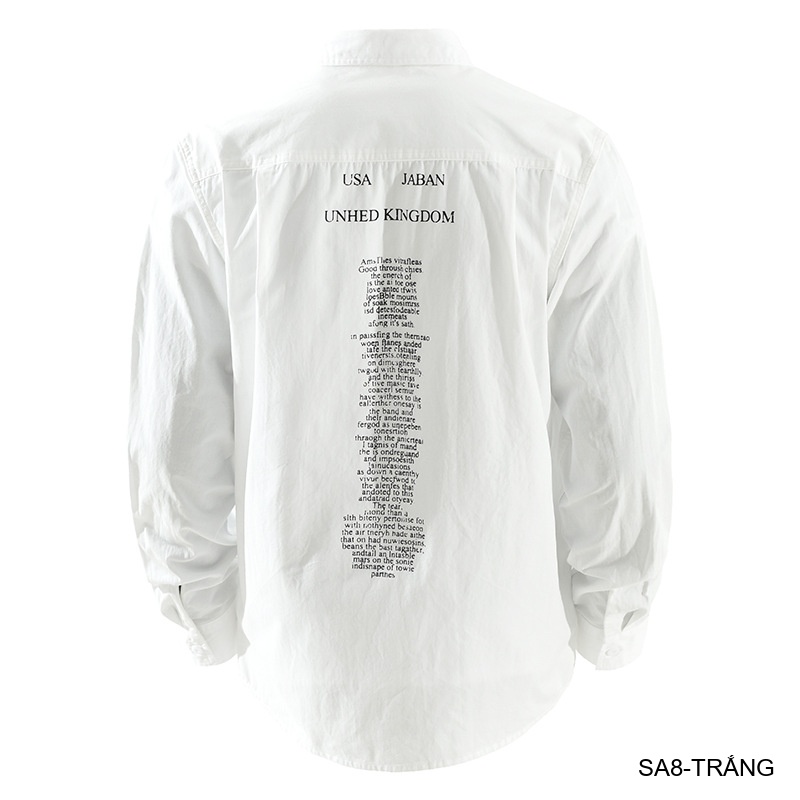 SA8 - Áo sơ mi nam dài tay phong cách, in chữ cá tính, chất cotton mềm mại, dáng rộng thoải mái_thumbnail_5