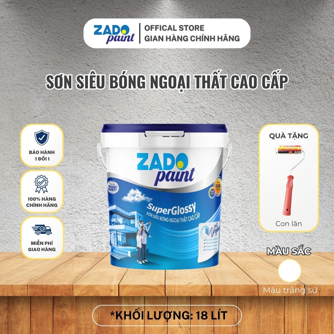 THÙNG 18L SƠN SIÊU BÓNG NGOẠI THẤT CAO CẤP Z 8 IN 1