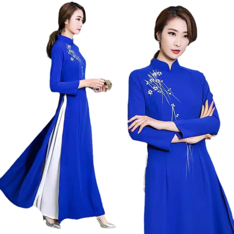 [MS000035] ✨ Áo dài vintage hoa văn cao cấp cho nàng phong cách_thumbnail_5