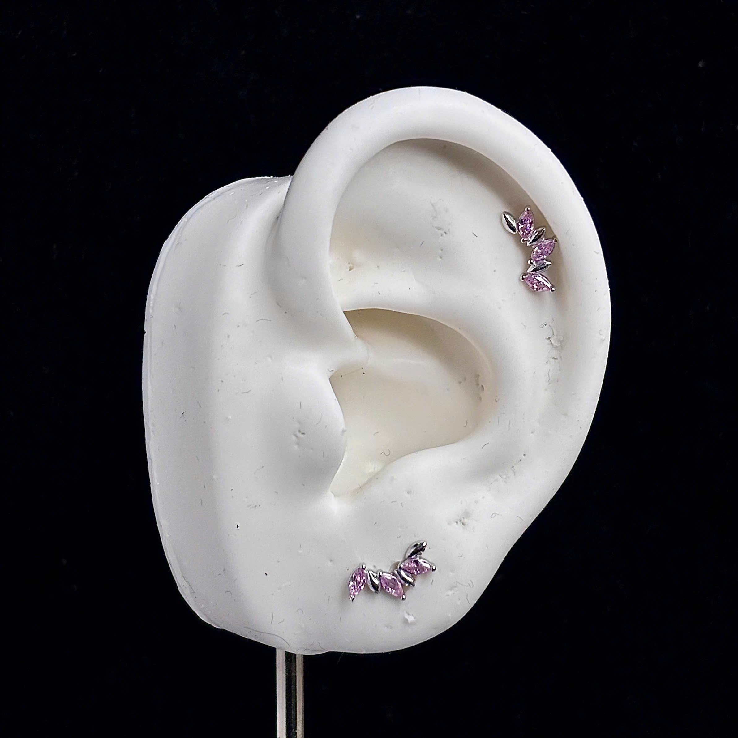 Khuyên kiểu bạc si kim dải kim cương hồng_thumbnail_3