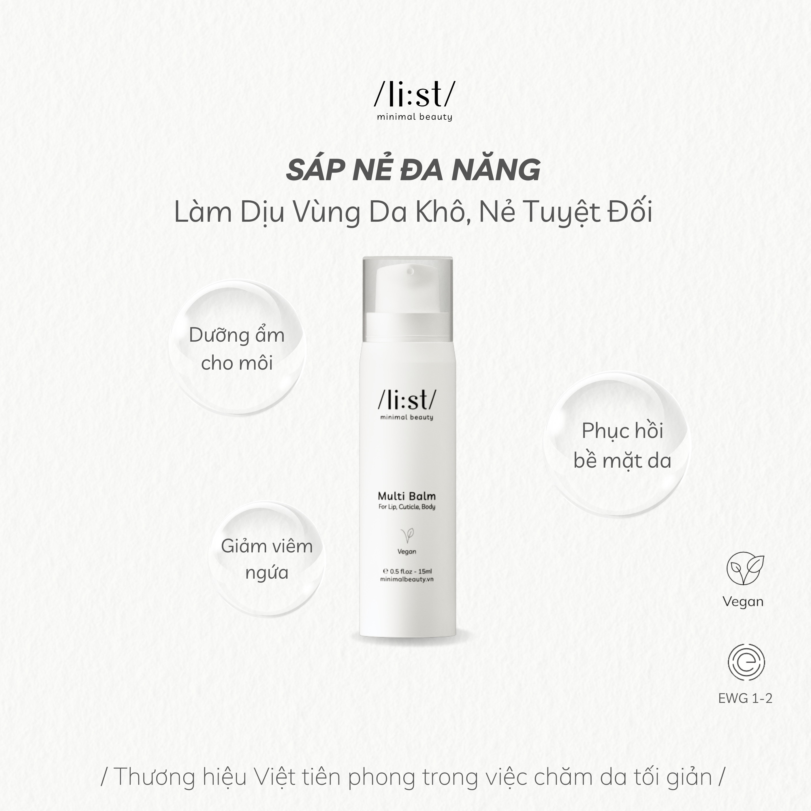 Sáp Nẻ Đa Năng Li:st Dưỡng Ẩm Sâu Cho Làn Da Khô Nẻ, Dưỡng Môi, Làm Dịu và Giảm Ngứa Các Nốt Do Côn Trùng Cắn Multi-Balm 15g_thumbnail_2