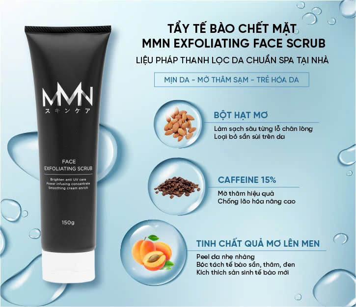 Tẩy da chết MMN Face Exfoliating Scrub 150g - FREESHIP