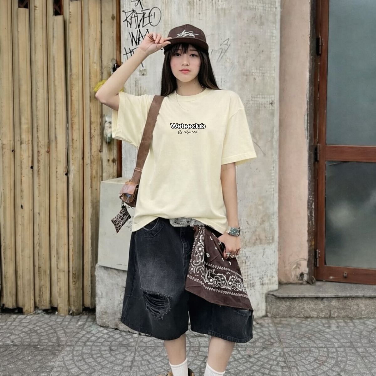 Áo thun unisex UX30-1143 WETEE Club streetwear dáng oversized local brand_thumbnail_4