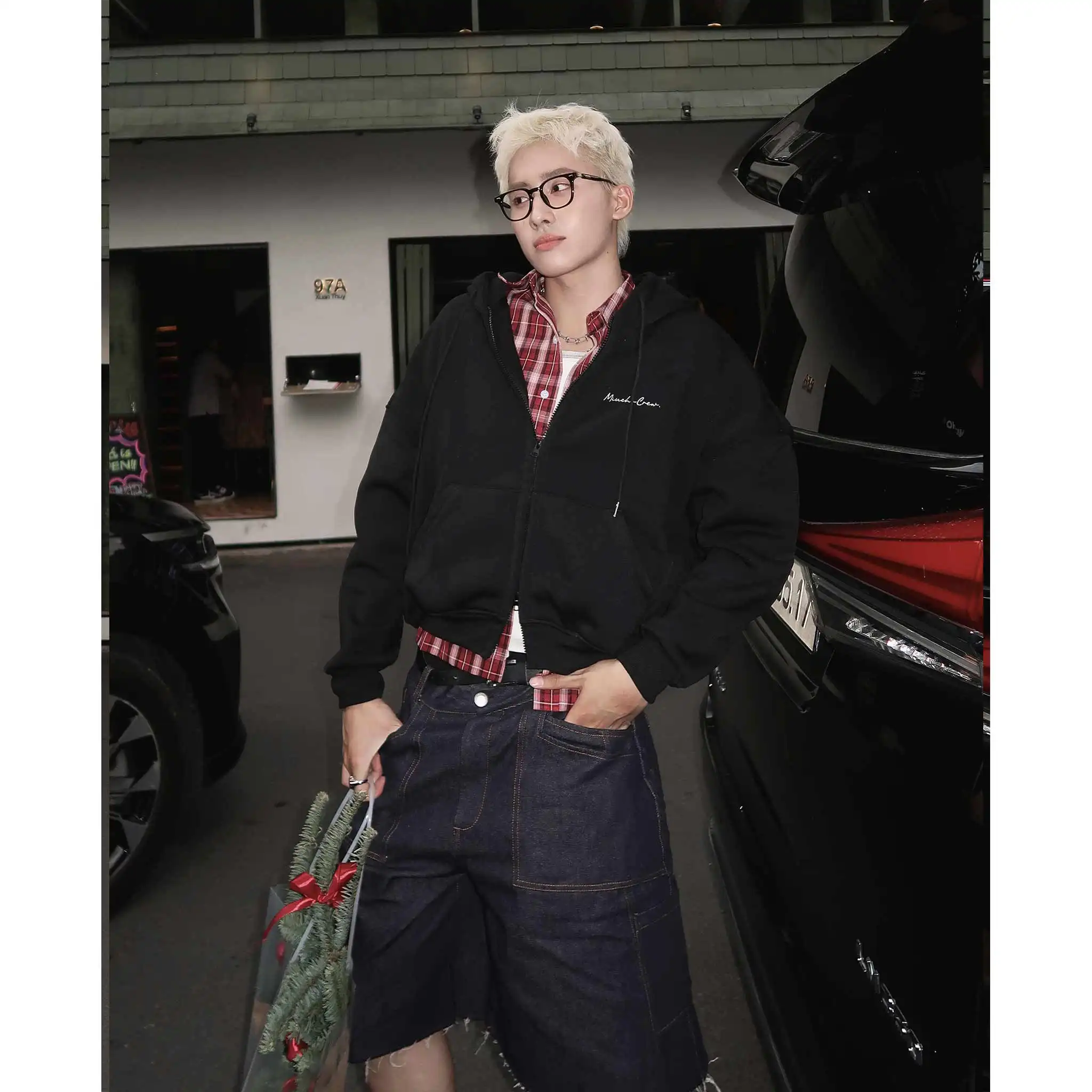 Áo hoodie zip boxy unisex Miucho nỉ 2 da cao cấp thoáng mát local brand basic dễ phối đồ in mix 2714_thumbnail_4