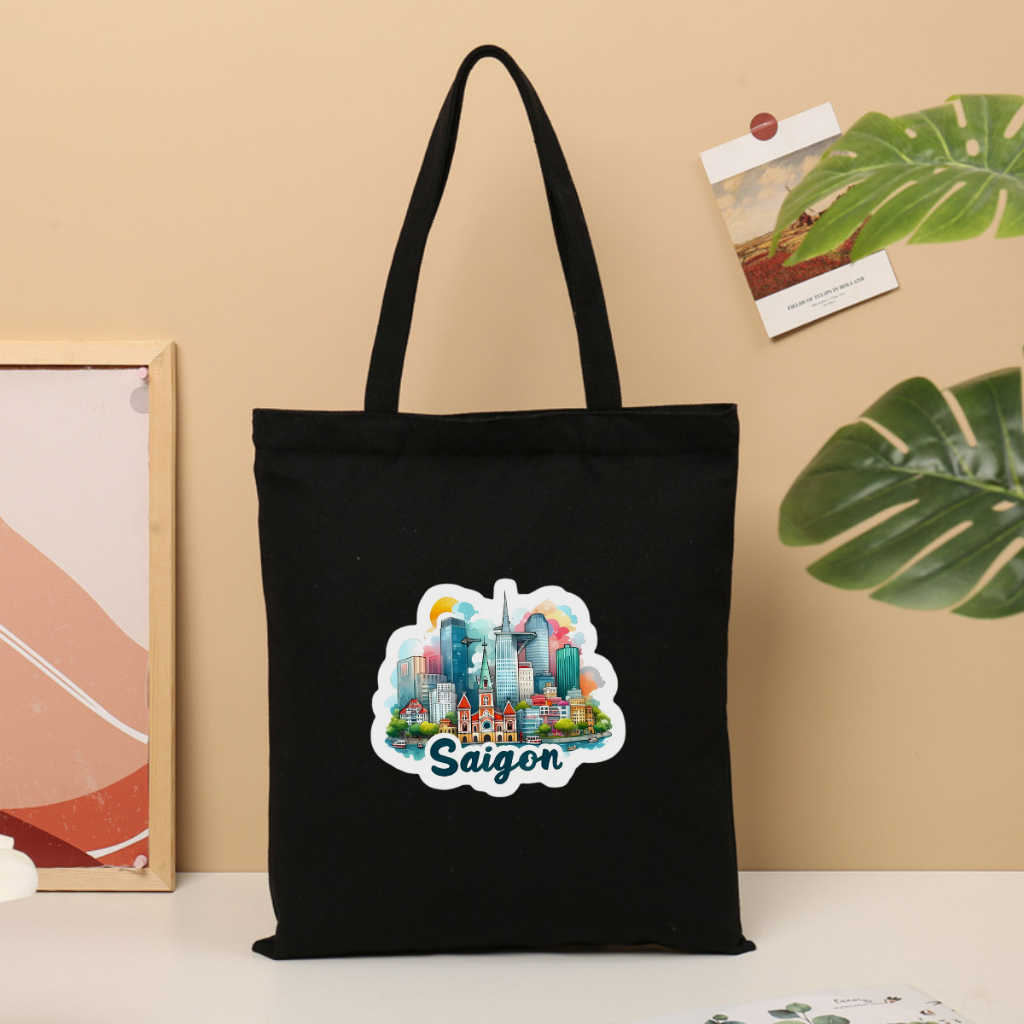 Túi tote vải canvas BST Tôi yêu Việt Nam có khoá kéo và ngăn phụ đi học, đi chơi - 𝐖𝐞 𝐓𝐞𝐞 TOTE10_thumbnail_21