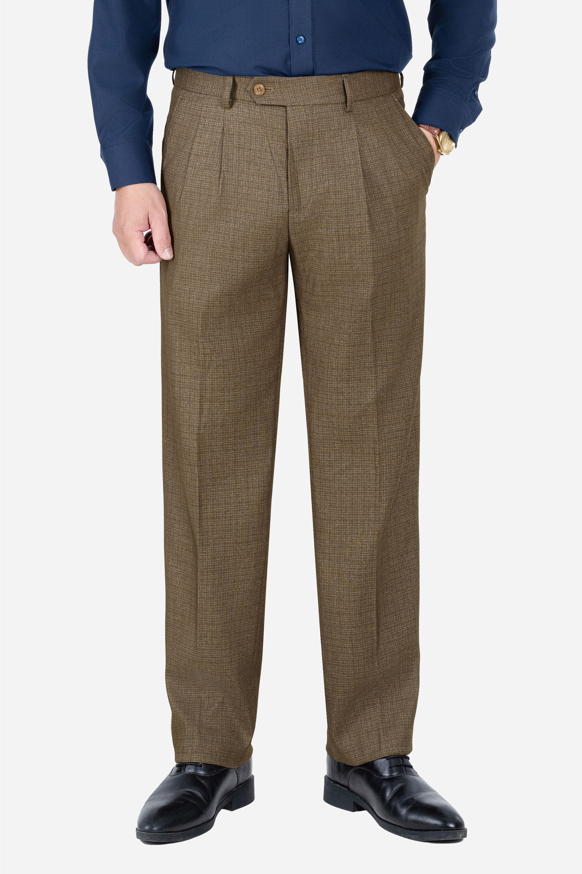 Quần Âu 2 Li Nam Trung Niên ANCHI Chất Liệu Cotton Cao Cấp Phom Suông Ống Rộng_thumbnail_5