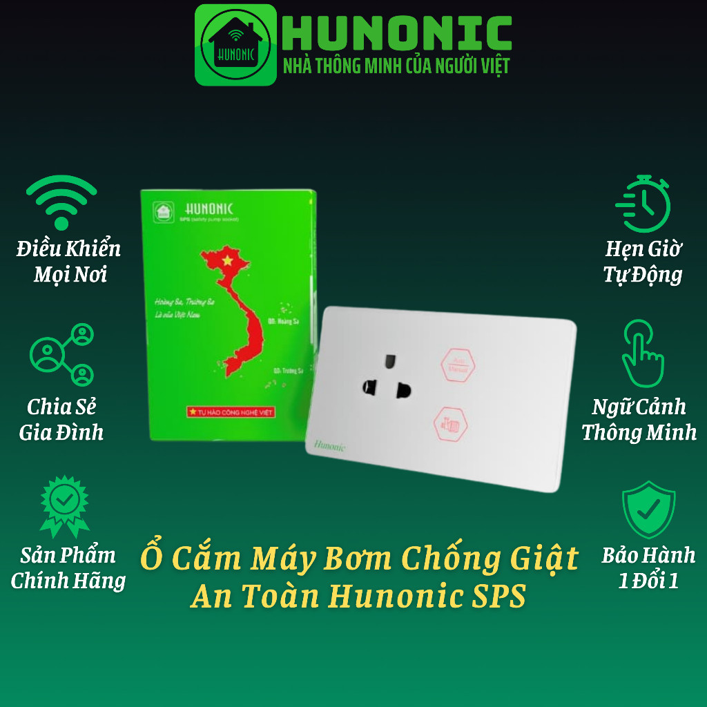 Ổ cắm máy bơm chống giật Hunonic SPS_thumbnail_2