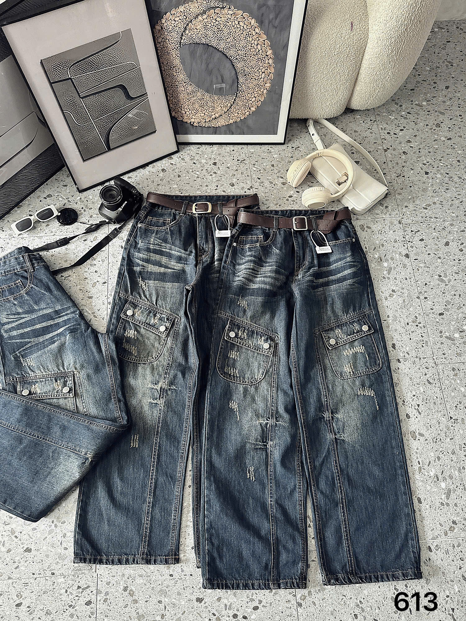 BIGSIZE NỮ-Quần suông túi hộp T-QJ613_thumbnail_1