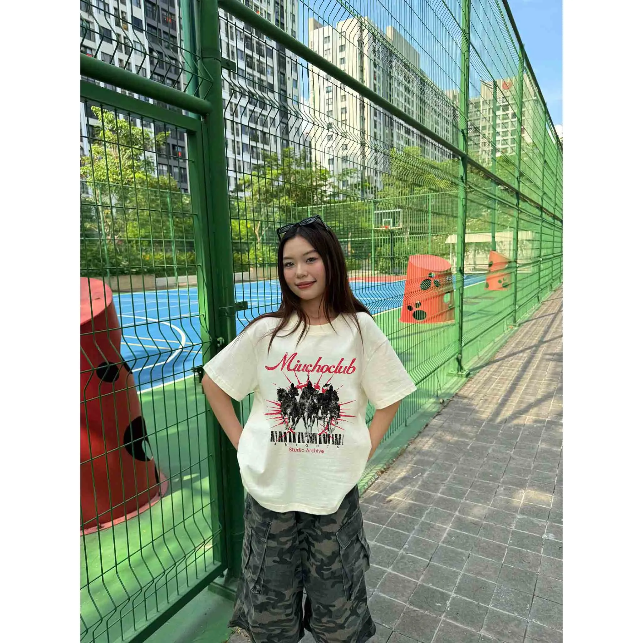 Áo thun nam form boxy cá tính năng động 2542 Miucho Club chất vải cotton thoáng mát co giãn thoải mái_thumbnail_2