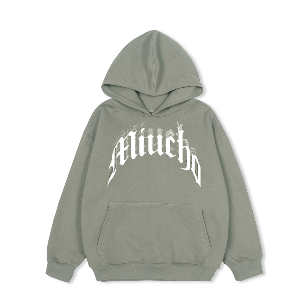 Áo hoodie nữ form rộng HDD291 Miucho chân cua in typography_thumbnail_9