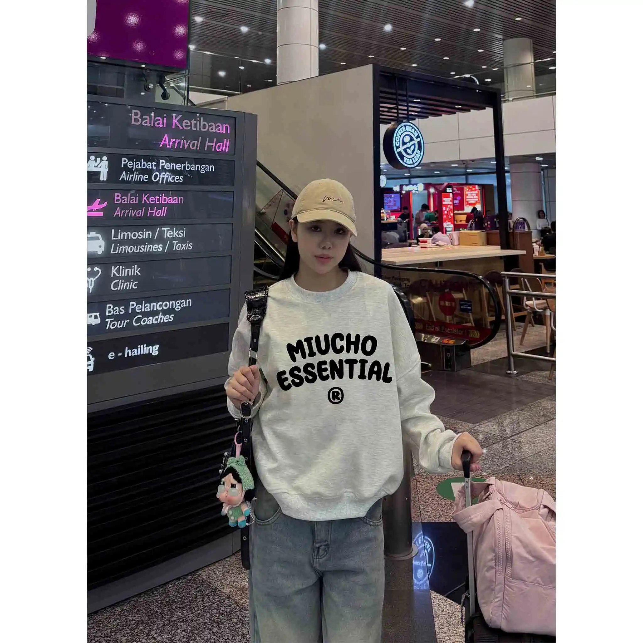 Áo Sweater boxy unisex Miucho Club vải nỉ 2 da cao cấp thoáng mát cổ tròn in chữ basic 2820_thumbnail_7