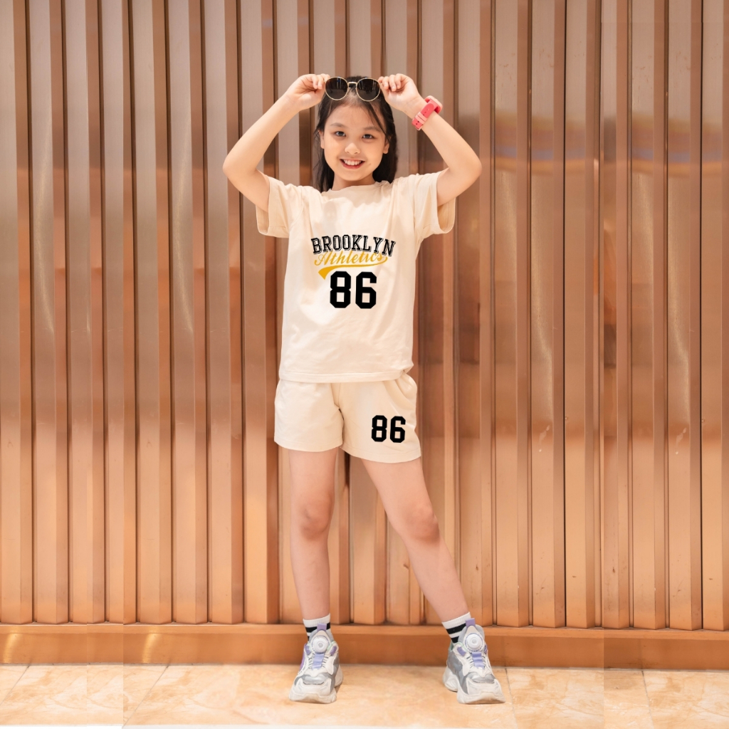 Bộ cộc tay bé gái mùa hè in số 86 -Quần áo trẻ em nữ cân nặng từ 15-40kg-  Loza Kids SB98_thumbnail_11